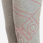 Młodzieżowe legginsy sportowe dla dziewczynki Adidas G Logo 78 Leg GN3958 170 cm Szare (4064044932532) - obraz 4