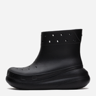 Жіночі гумові чоботи низькі Crocs Classic Crush Rain Boot 207946-BLK 41-42 Чорні (196265156733) - зображення 3