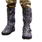 Тактичні водовідштовхувальні військові бахіли гамашіі для взуття від дощу та грязі для захисту на берці Темний піксель M ( 39-41 розмір) - изображение 1