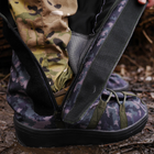 Тактичні водовідштовхувальні військові бахили гамашії для взуття від дощу та грязі для захисту на берці Темний піксель XL ( 46-48 размер) - зображення 8