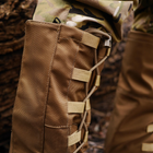 Тактичні водовідштовхувальні військові бахили гамашії для взуття від дощу та грязі для захисту на берці Койот M ( 39-41 розмір) - зображення 7