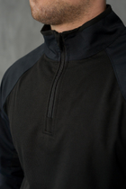 Мужской крепкий Убакс цвет черный с высоким воротником на молнии / Плотная Боевая Рубашка рип-стоп 46 - изображение 6