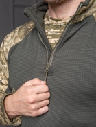 Чоловічий утеплений Убакс на флісі із липучками під шеврони / Бойова сорочка 48 - зображення 7