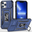 Ударостійкий чохол Camshield Army Ring для Apple iPhone 13 Pro Max (6.7") Синій / Navy