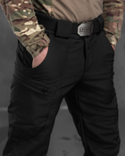 Тактические штаны софтшел черные draft высокая талия Вт7615 XS - изображение 6