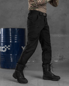 Тактические штаны софтшел черные draft высокая талия Вт7615 XS - изображение 10