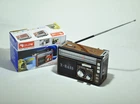 Радіоприймач Golon RX 381 акумуляторний портативний з USB SD FM AM brown