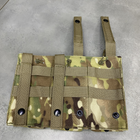 Армейский подсумок на 3 магазина, WINTAC, сумка на 3 магазина для АК, Мультикам, Cordura 1000D - изображение 10