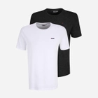 Набір чоловічих футболок Fila FAM0083-13005 XL 2 шт Чорний/Білий (4064556265630) - зображення 1