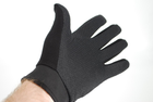 Перчатки тактические с пальцами трикотажные чёрные 9061_Black - изображение 5
