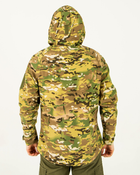 Ветровка куртка мультикам летняя мужская камуфляжная с капюшоном, с липучками под шевроны 50 - изображение 5