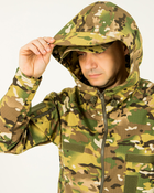 Ветровка куртка мультикам летняя мужская камуфляжная с капюшоном, с липучками под шевроны 50 - изображение 7