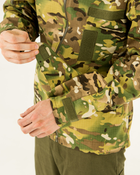 Куртка куртка мультикам літня чоловіча камуфляжна з капюшоном, з липучками під шеврони 50 - зображення 8