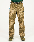 Штани чоловічі утеплені, високий пояс, тканина софтшелл 48, Камуфляж Піксель - зображення 1