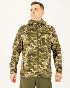 Ветровка Пиксель, куртка летняя мужская камуфляжная с капюшоном, с липучками под шевроны 56 - изображение 1