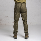 Брюки мужские Горка олива, брюки с усиленными коленями и резинкой под коленом 56 - изображение 4