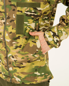 куртка куртка мультикам літня чоловіча камуфляжна з капюшоном, з липучками під шеврони 44 - зображення 8