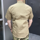 Армейская тенниска, Хаки, рубашка с коротким рукавом, размер M, Yakeda, тактическая рубашка летняя - изображение 3