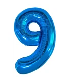 Кулька Цифра "9" (80 см), колір - синій