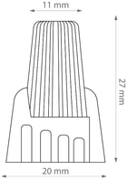Кабельний з'єднувач DPM різьбовий жовтий 10 шт (BMSZ1610Y) (5906881217078) - зображення 4