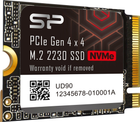 Dysk SSD Silicon Power UD90 500GB M.2 2230 NVMe PCIe 4.0 x4 3D NAND (TLC) (SP500GBP44UD9007) - obraz 2