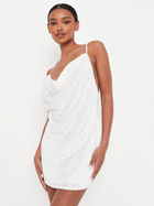 Платье вечернее короткое летнее женское Missguided D1004778 38 Белое (DN5059928109543)