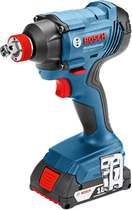 Акумуляторний ударний гайковерт Bosch Professional GDX 180-LI + 2 GBA 18 В 2.0 Ач + ЗП (06019G5223)