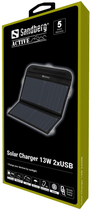 Ładowarka słoneczna do Sandberg UMB 13 W 2 x USB 2.1 A (5705730420405) - obraz 2