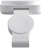 Бездротовий зарядний пристрій Zens 2-in-1 MagSafe + Watch Travel Charger White (ZEDC24W/00) - зображення 2