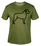 Футболка потоотводящая военная ВСУ с принтом "Стоящая собака" в оливе XL - изображение 1