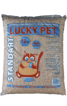 Наповнювач деревний Lucky Pet Standart для туалетів домашніх тварин, 12 кг