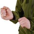 Тактическая Кофта Флисовая Оливковая для Военнослужащих с Липучками (Велкро Панели) L - изображение 10