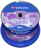 DVD+R Verbatim 8.5 GB DL 8x Cake 50 шт (23942437581) - зображення 1