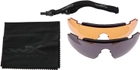 Защитные баллистические очки Wiley X WX Rogue Comm 3 линзы (Grey/Clear/Rust) Black (9300002) - изображение 6
