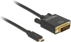 Kabel Delock USB Type-C - DVI 24+1 2 m Black (4043619853212) - obraz 2