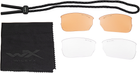 Захисні балістичні окуляри Wiley X WX Saint 3 лінзи (Grey/Clear/Light Rust) Black (9300005) - зображення 6