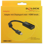 Adapter Delock mini-DisplayPort - HDMI 0.18 m Black (4043619650996) - obraz 2