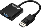 Adapter Sandberg DisplayPort - VGA Sandberg 0.2 m Black (5705730508431) - obraz 1