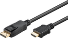 Kable Goobay DisplayPort - HDMI 1 m Black (4040849519567) - obraz 1