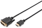 Adapter Digitus HDMI - DVI 10 m Black (AK-330300-100-S) - obraz 1