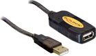 Kabel Delock USB Type-A 10 m Black (4043619824465) - obraz 1