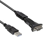 Adapter Delock USB Type-A - Seriell Black (4043619614608) - obraz 1