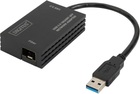 Adapter Digitus USB Type-A - SFP Black (DN-3026) - obraz 1