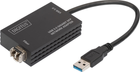 Adapter Digitus USB Type-A - SFP Black (DN-3026) - obraz 3