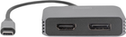 Adapter Digitus USB Type-C - mini-DisplayPort + HDMI 0.2 m Gray (DA-70826) - obraz 2