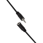 Kabel audio stereo LogiLink mini-jack 3.5 mm M/F 5 m Czarny (4052792008890) - obraz 2
