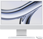 Моноблок Apple iMac 24" М3 4.5К 8‑ядер GPU 256GB Silver (MQR93ZE/A)