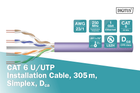 Kabel LAN DIGITUS UTP Cat.6 solid CU simplex 305 m Fioletowy (DK-1614-VH-305) - obraz 3