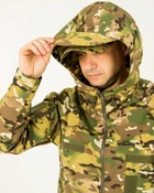 Куртка мультикам літня чоловіча камуфляжна з капюшоном, з липучками під шеврони 58 - зображення 7