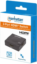 2-портовий HDMI-перемикач Manhattan 1080p Чорний (766623207911) - зображення 6